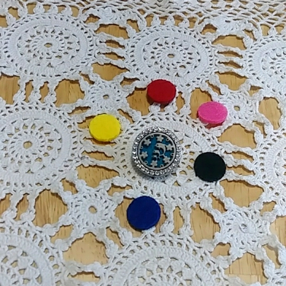 Snap jewelry button for essential oils Aromatherapy